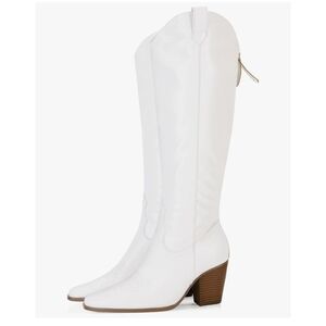 New Women Cowboy Knee High Boots wide C 71/2